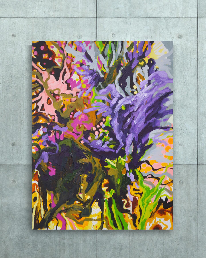 Des Vu, 2023, 48&quot;x38&quot; (Acrylic on canvas)