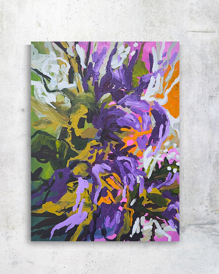 Kalon, 2023, 48&quot;x36&quot; (Acrylic on canvas)