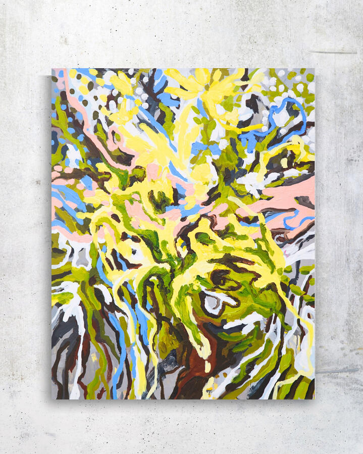 Lagom, 2023, 39&quot;x31&quot; (Acrylic on canvas)