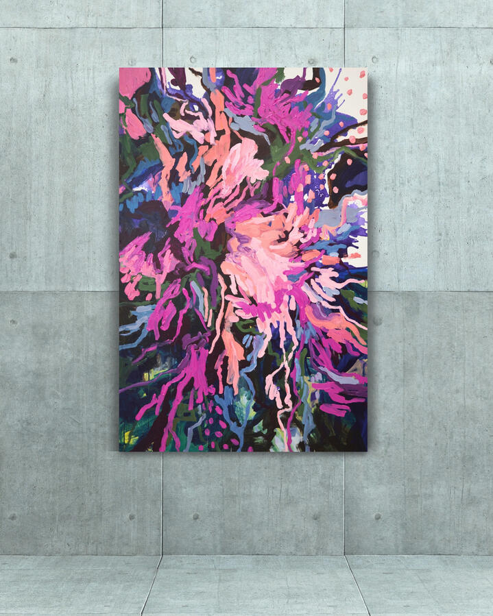 Insouciant, 2023, 60&quot;x39&quot; (Acrylic on canvas)