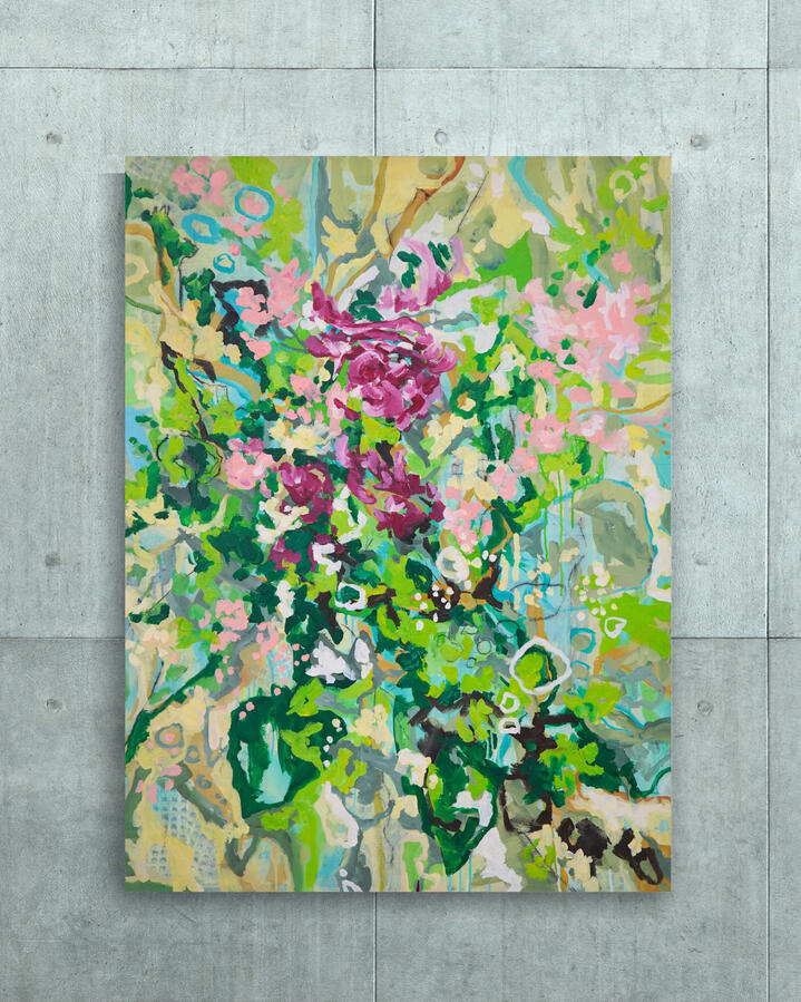 Ramé, 2023, 48&quot;x36&quot; (Acrylic on canvas)