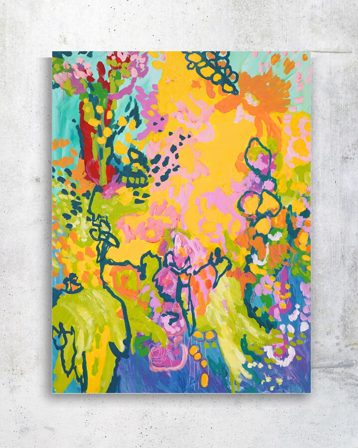 New Start, 2022, 40&quot;x30&quot; (Acrylic on canvas)