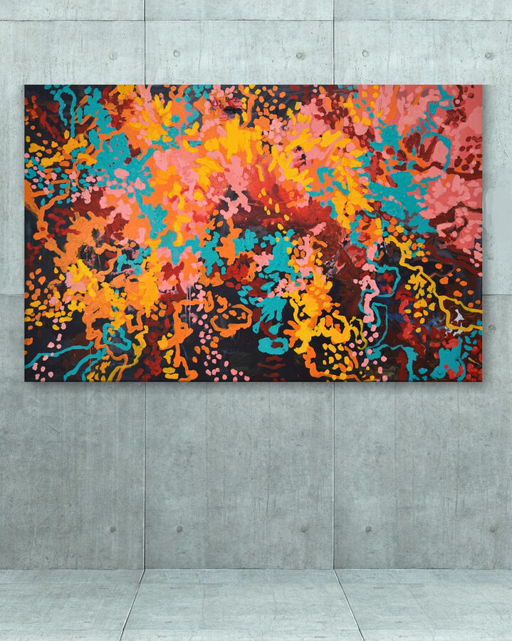 Novaluno, 2022, 45&quot;x68&quot; (Acrylic on canvas)