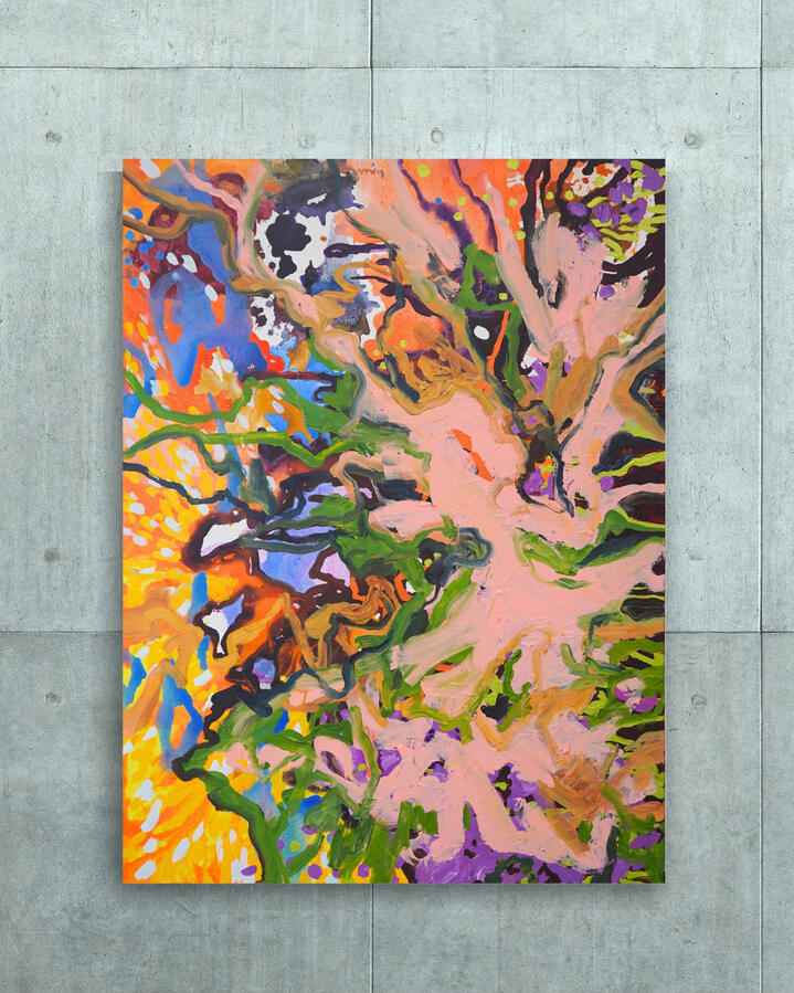 Noceur, 2023, 48&quot;x36&quot; (Acrylic on canvas)