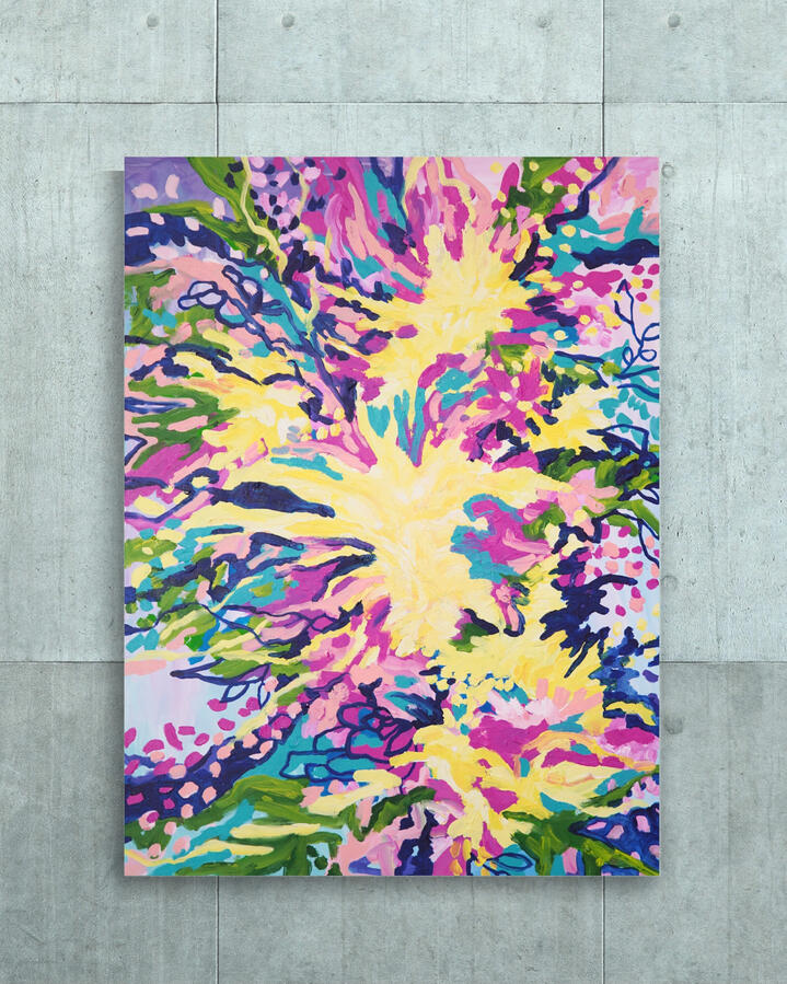 Forelsket, 2022, 48&quot;x36&quot; (Acrylic on canvas)