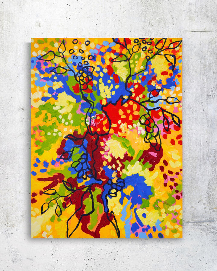 Nepenthe, 2022, 40&quot;x30&quot; (Acrylic on canvas)