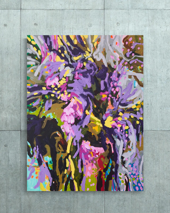 Petrichor, 2023, 48&quot;x36&quot; (Acrylic on canvas)