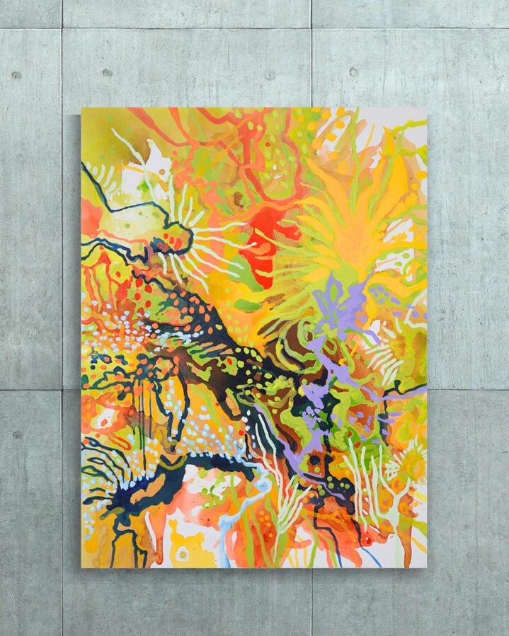 Agape, 2023, 48&quot;x36&quot; (Acrylic on canvas)