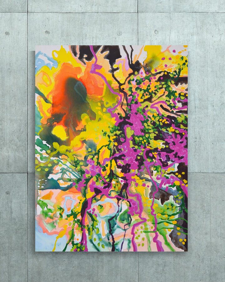 Home, 2023, 48&quot;x36&quot; (Acrylic on canvas)